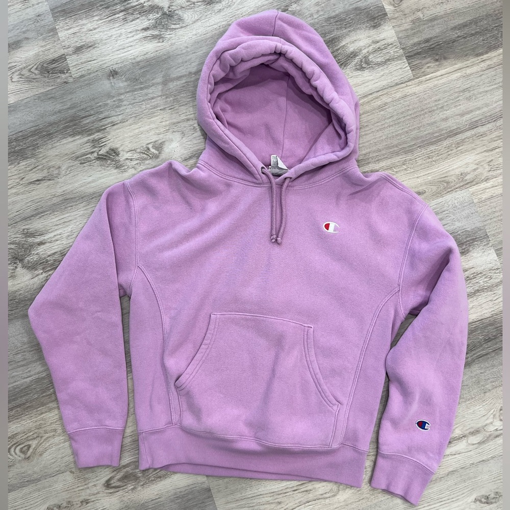 Champion Reverse Weave Hoodie - purple/pink
